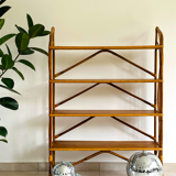 Vintage rattan shelf