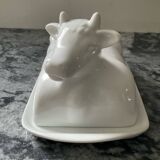 Enamelled porcelain butter dish