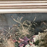 Bouquet de fleurs huile sur carton