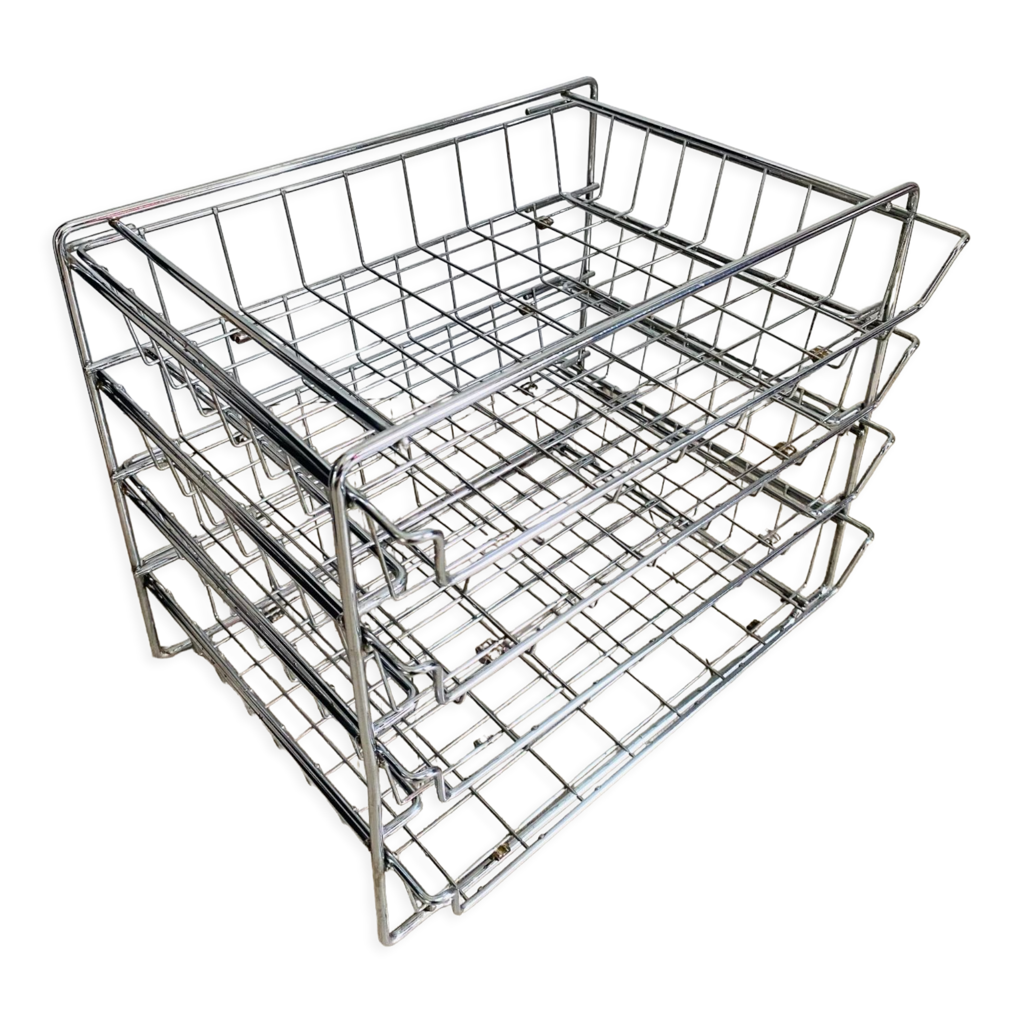 Mail sorter with metal drawers 60s