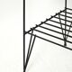 Scandinavian bedside table in mahogany and iron by IKEA, “Rolf” model