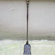 Old chimney shovel in wrought iron and brass