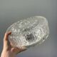 Pair of transparent round glass wall lights