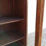 Teak glass cabinet two doors and a drawer