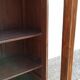 Teak glass cabinet two doors and a drawer