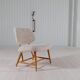 "Teve" Modern Mid-Century Chair in Lambskin/Shearling by Alf Svensson, Sweden, 1955