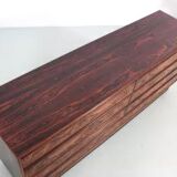 Scandinavian chest of drawers with 8 drawers in Rio rosewood