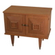 Brutalist bedside table in oak and oak veneer, 1950s