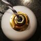 Suspension walker old opaline white globe spirit night light 1930 Art Deco TBE