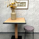 Bistro table wood and cast iron