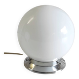 Ceiling light or table lamp with opaline globe, diameter 15 cm - mid 20th century.