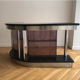 Low vintage design bar with interior storage