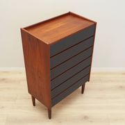 Teak chest of drawers, Danish design, 1970s, production: Denmark