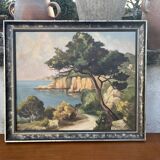 Mediterranean Landscape Painting – Signed G. Paillard 1936