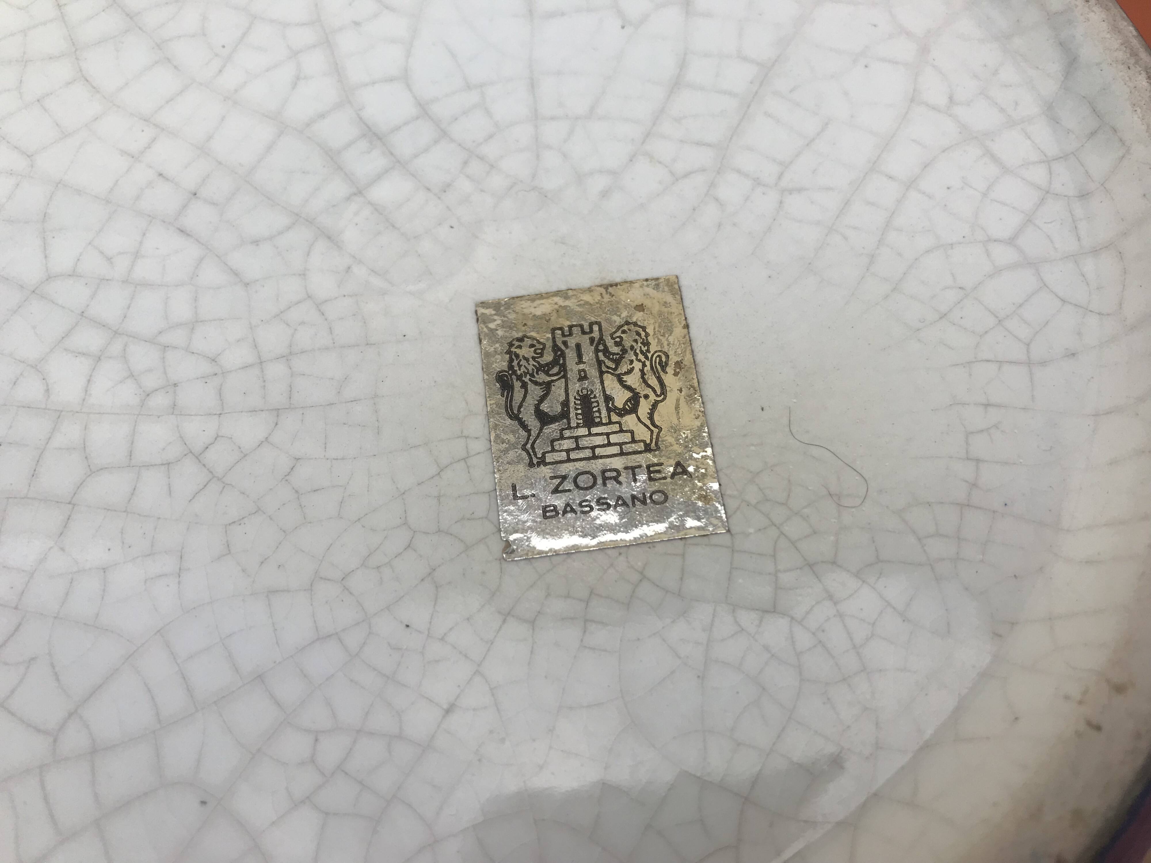 Pitcher / Vase floral decoration Bassano Ceramics