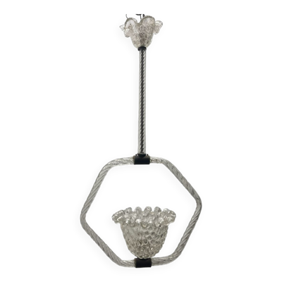 Suspension en verre de Murano par Ercole Barovier années 1940