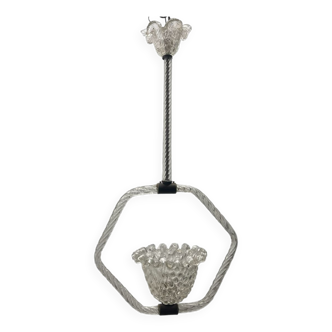 Suspension en verre de Murano par Ercole Barovier années 1940