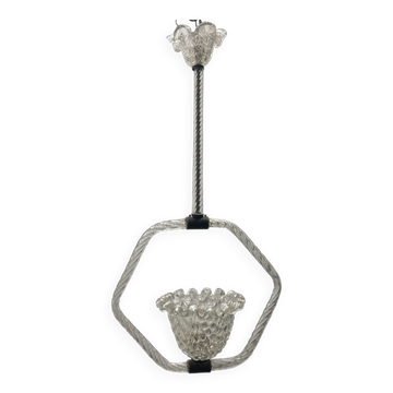 Murano Glass Light Pendant by Ercole Barovier 1940’s