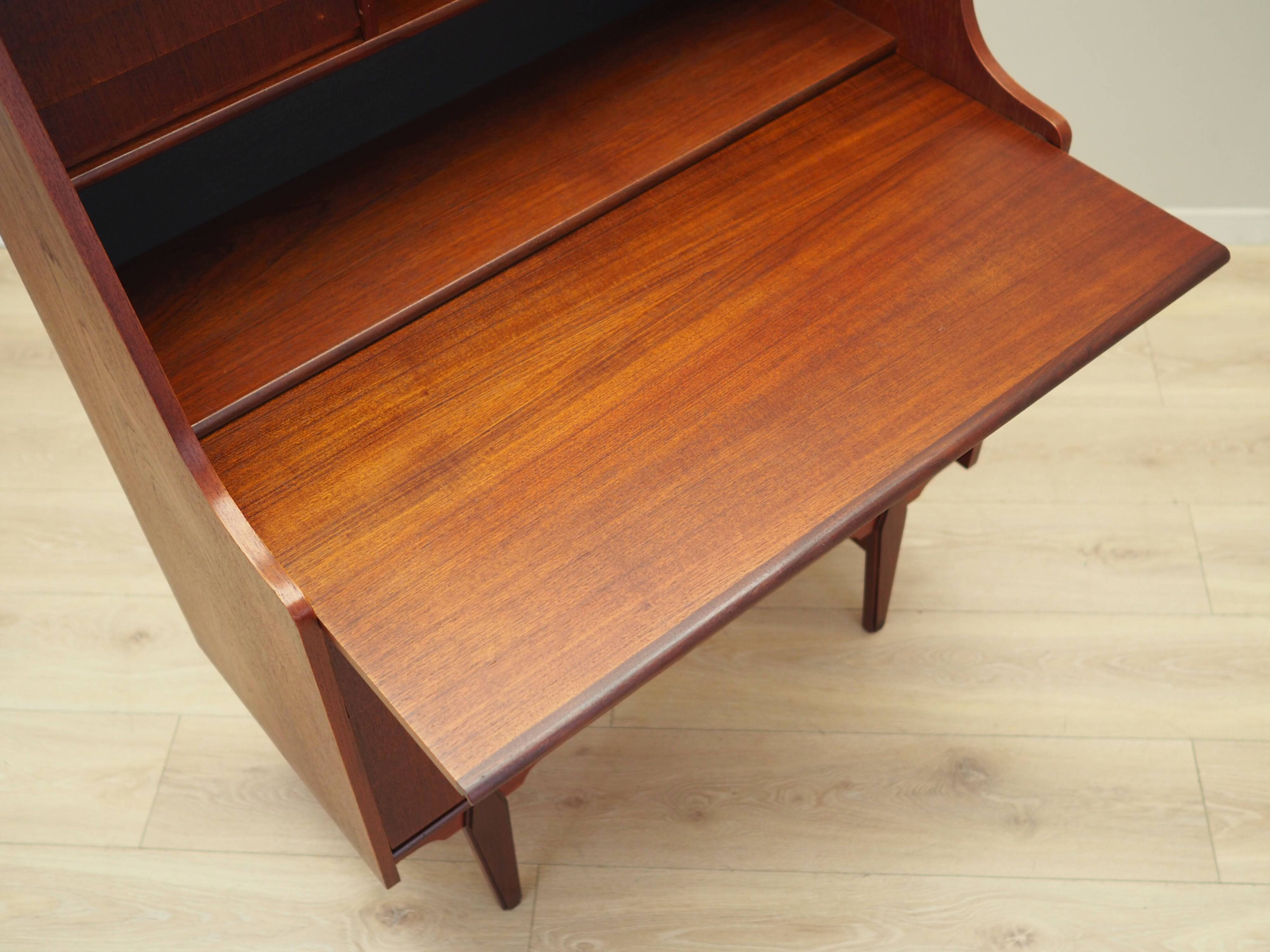 Teak secretary, Danish design, 1970s, production: Denmark
