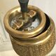 Brass standing ashtray