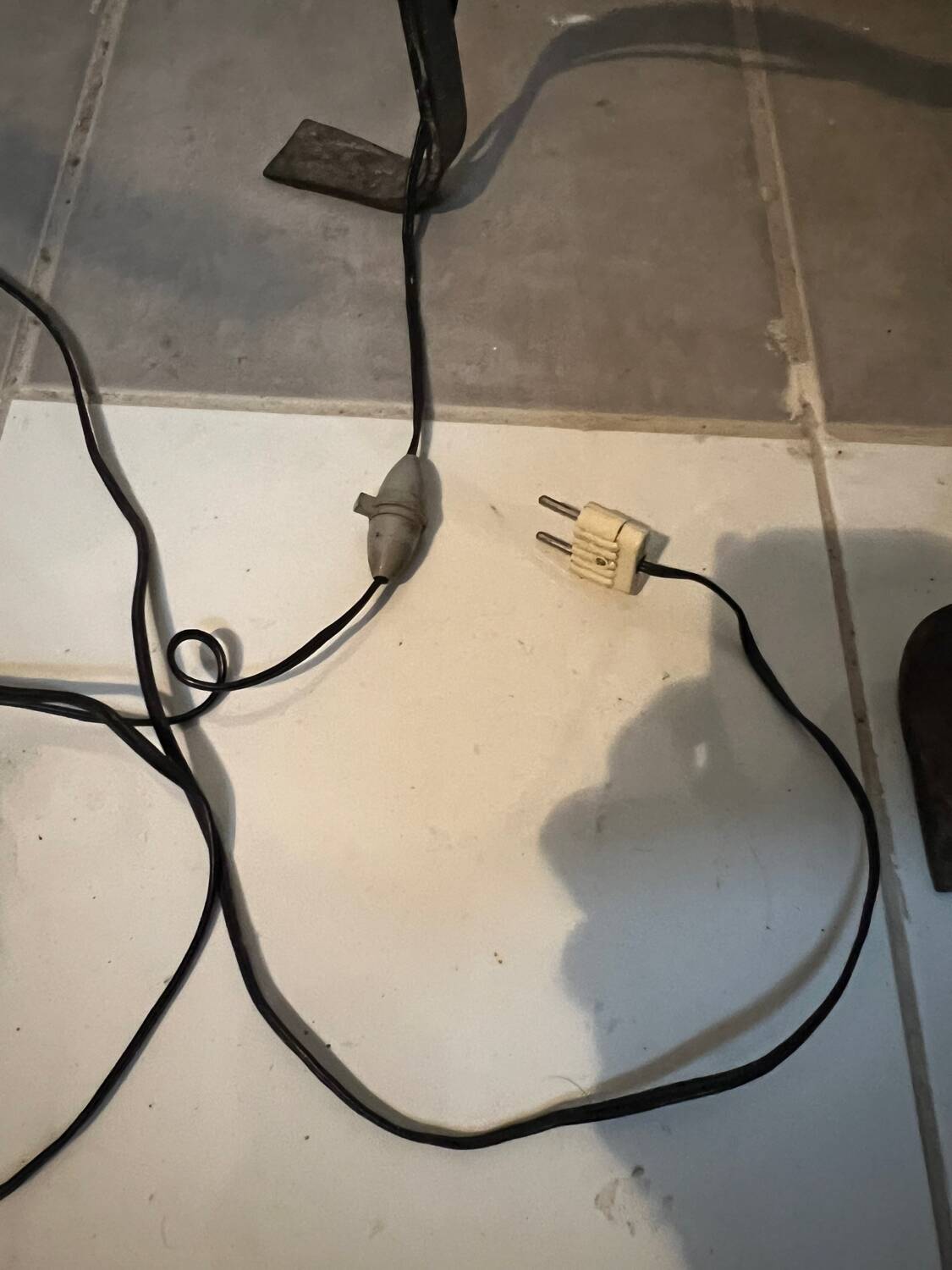 Wrought iron floor lamp/torchere 1950