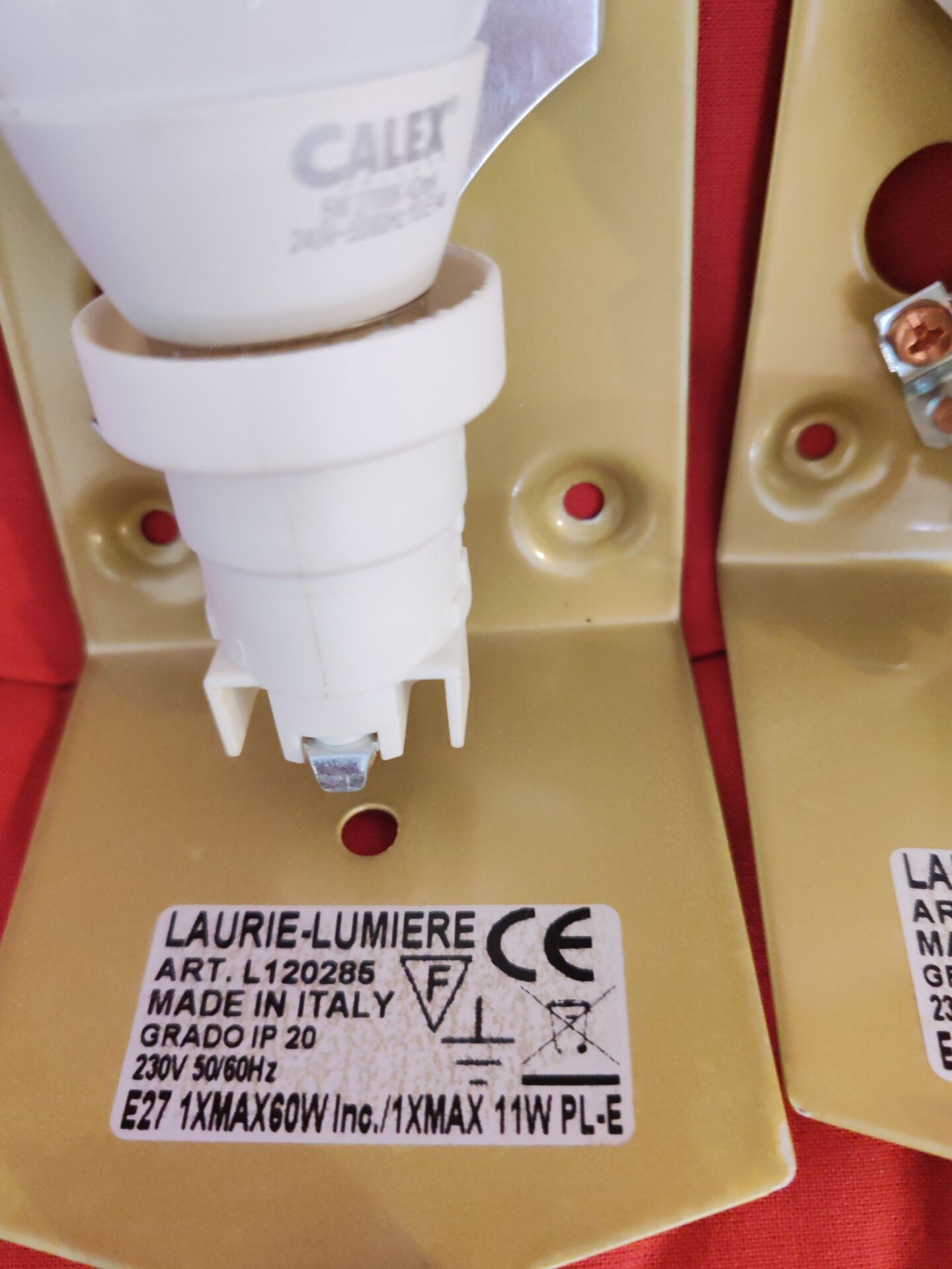 Murano wall lights gold/brown/orange