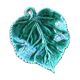 Coupelle feuille céramique verte