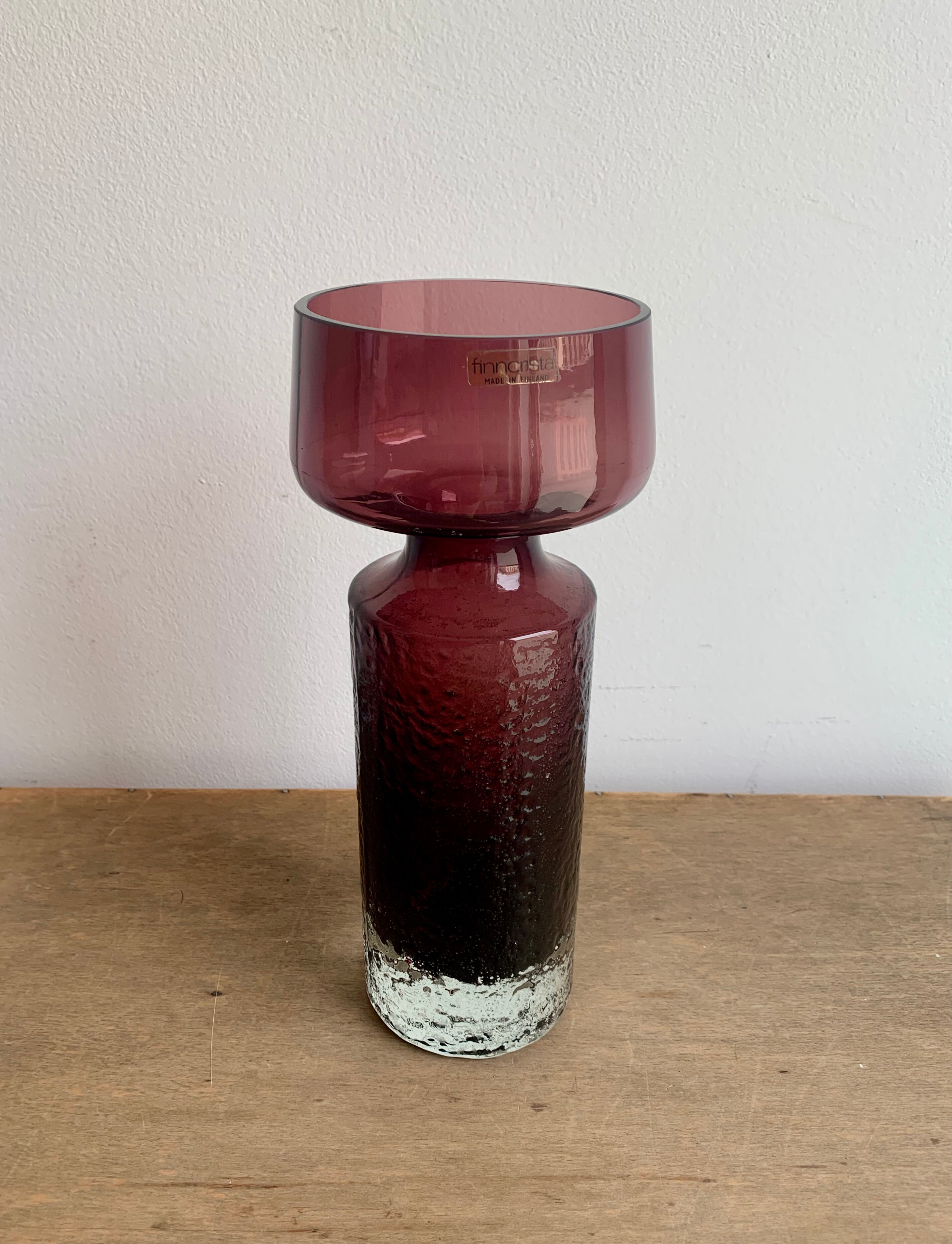 Vase Finncristall, Finland 1970s