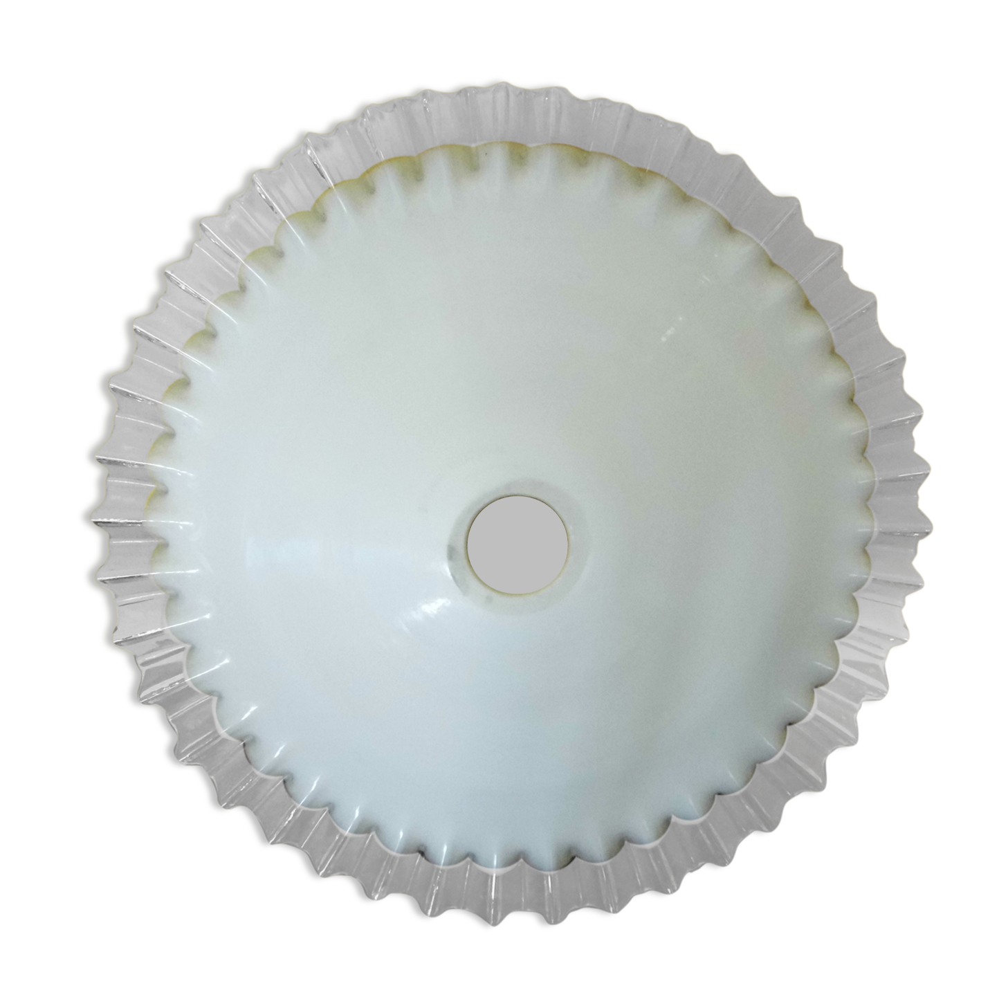 White opaline suspension, jagged edge early XX th century