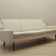 Canapé crème, design danois, années 1970, production : Danemark