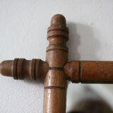 Bamboo effect wooden mirror