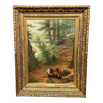Jules Van Keirsbilck (1833-1896). « Paysage forestier ».