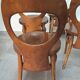 Ensemble table de ferme et 6 chaises Mouettes de Baumann