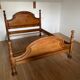 Double bed in turned wood