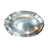 Plat ovale  en métal argenté Gallia