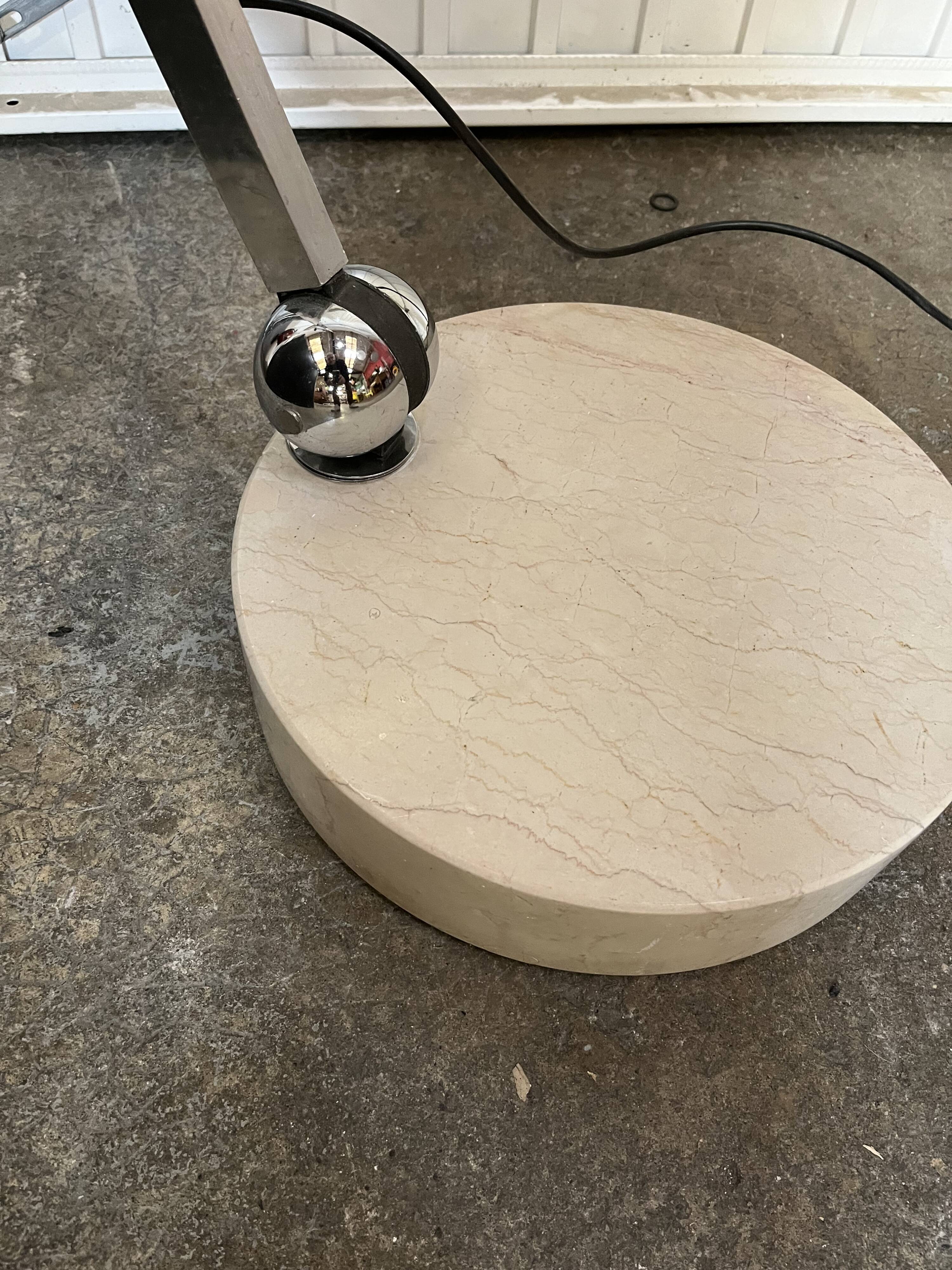 Designer arc floor lamp from the 70s