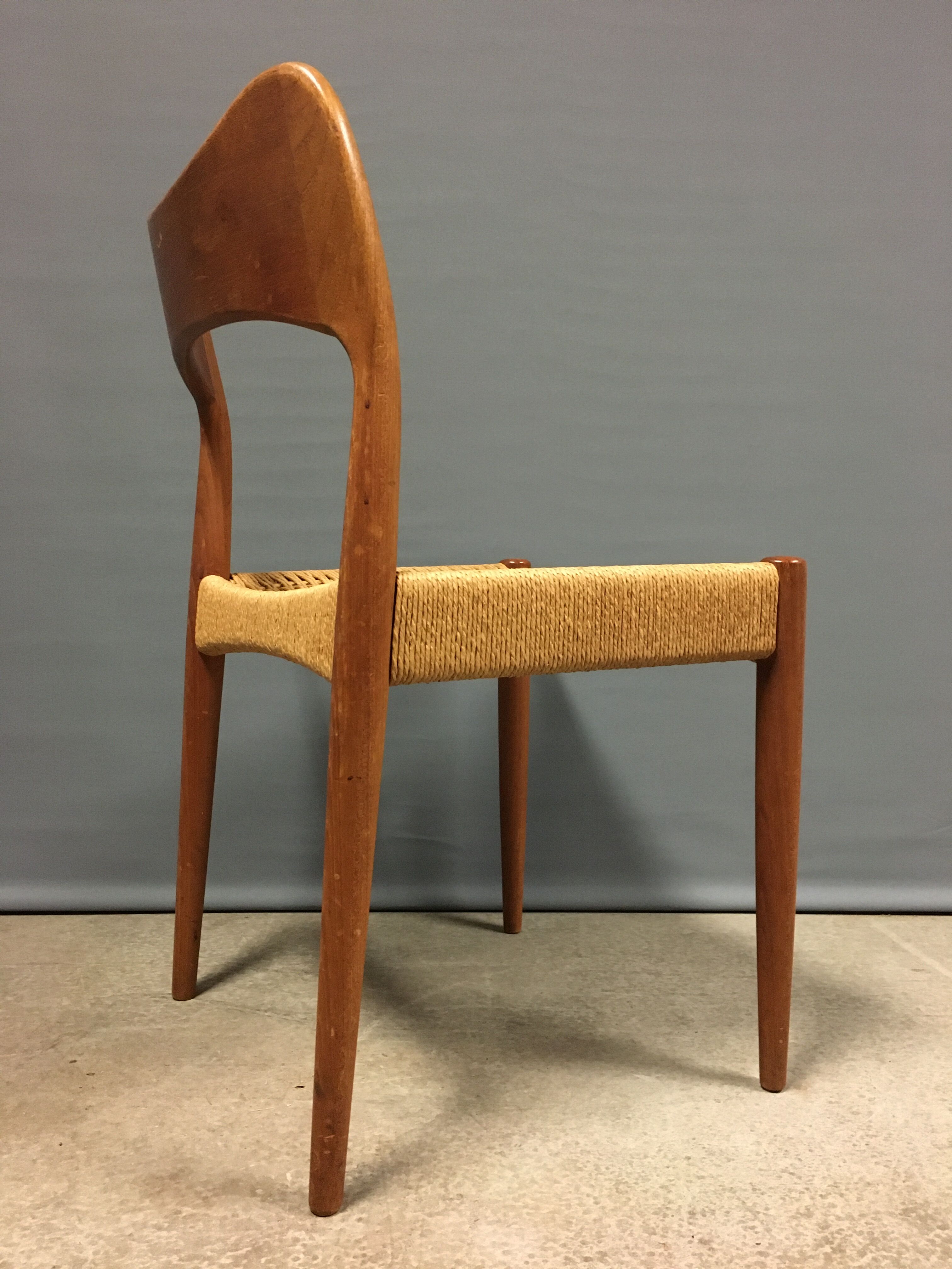 Ensemble de 4 chaises Arne Hovmand Olsen pour Mogens Kold