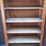 Glazed art deco gilded oak library