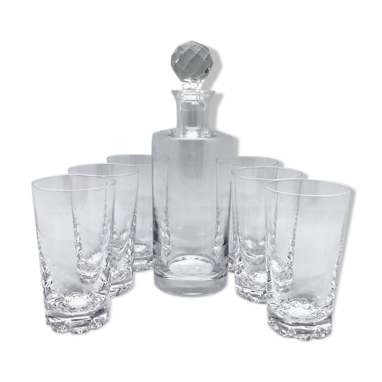 Sèvres whiskey carafe and glasses