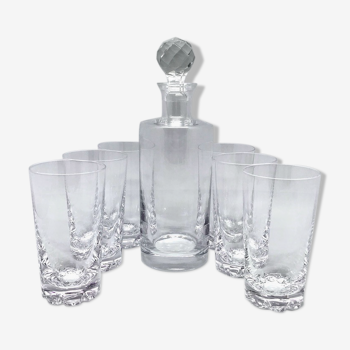 Carafe and Sèvres whisky glasses