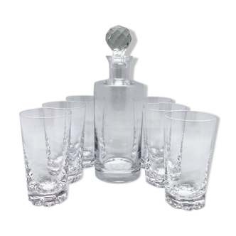 Carafe and Sèvres whisky glasses