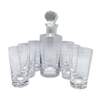 Carafe et verres à whisky Sèvres