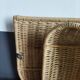 Porte revue mural vintage rotin osier