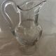 Crystal water jug by Saint-Louis signed – antique engraved service