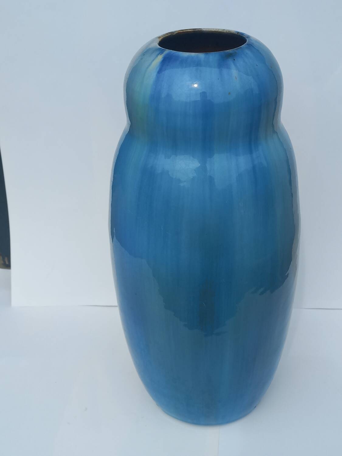 Ceramic dripping vase from the 1930s signed