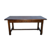 Massive old chene farm table