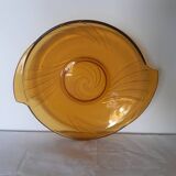 Plat verre moulé "belge" vintage