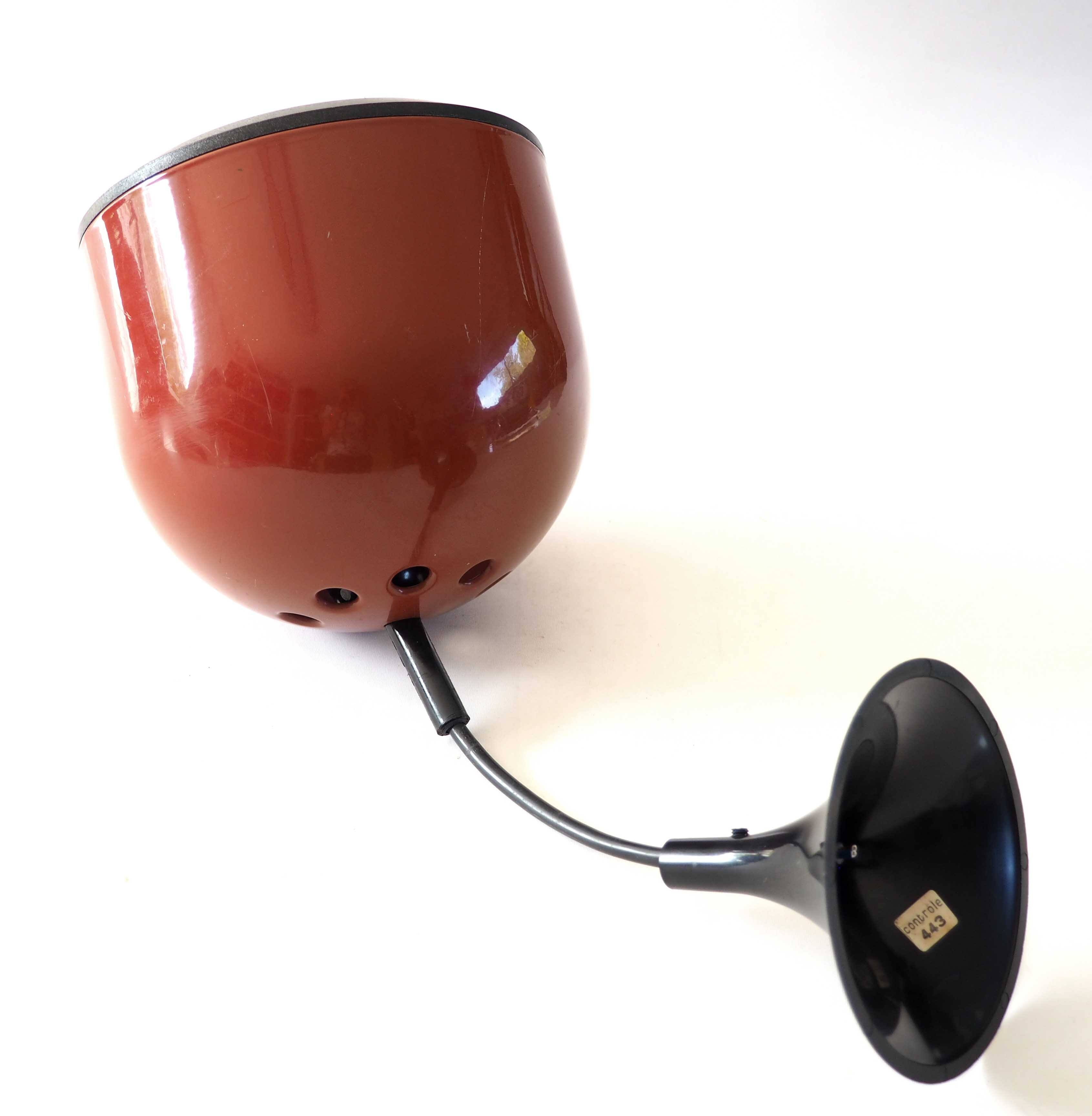 Lita pendant light for Circa terracotta metal