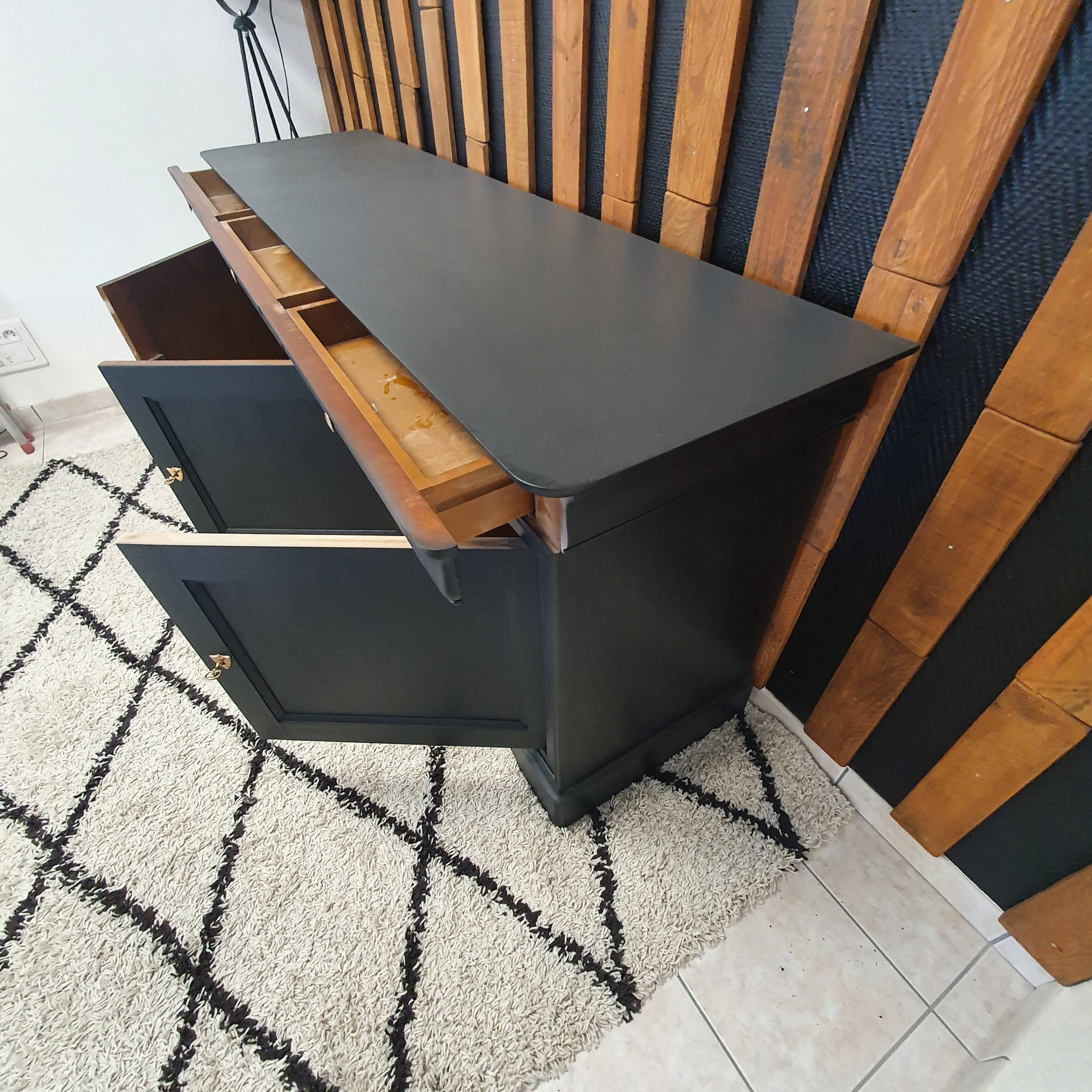 Restyled cherry wood buffet