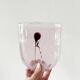 Bubble glass vase Kosta Boda Sweden 1980